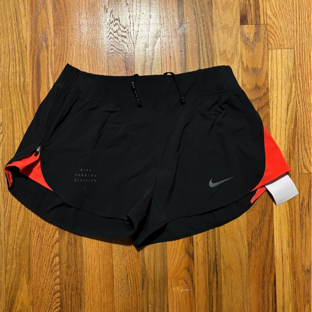 Nike Black and Red Running Shorts